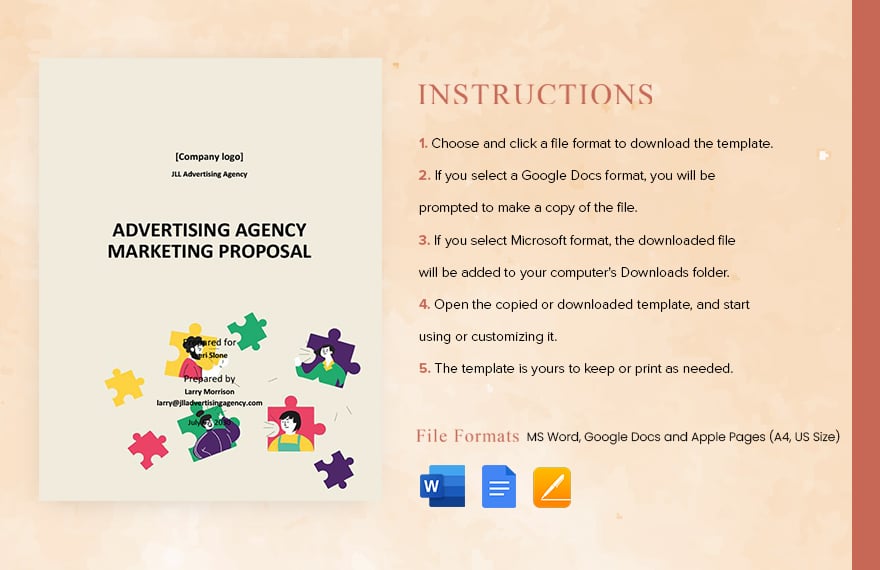 Advertising Agency Marketing Proposal Template
