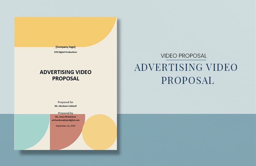 Advertising Agency Proposal to Client Template
