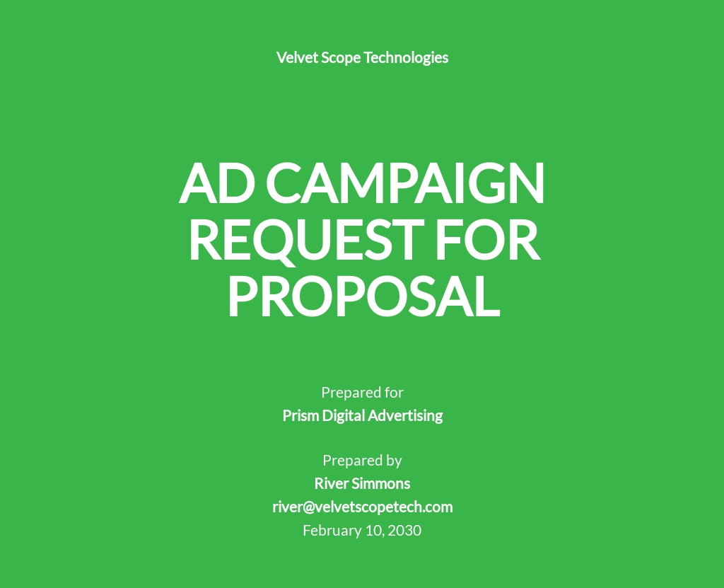 Free Simple Advertising Agency Proposal Template Google Docs, Word