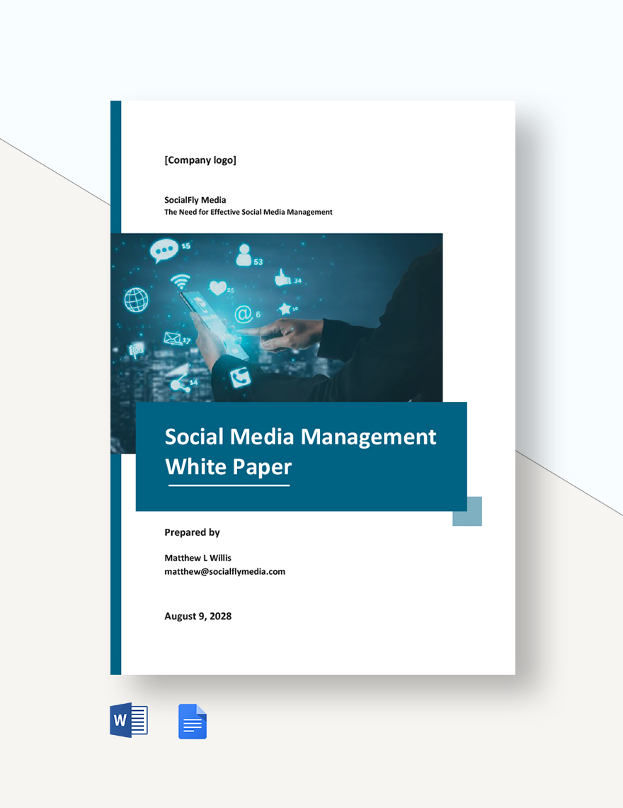 Social Media Management White Paper Template