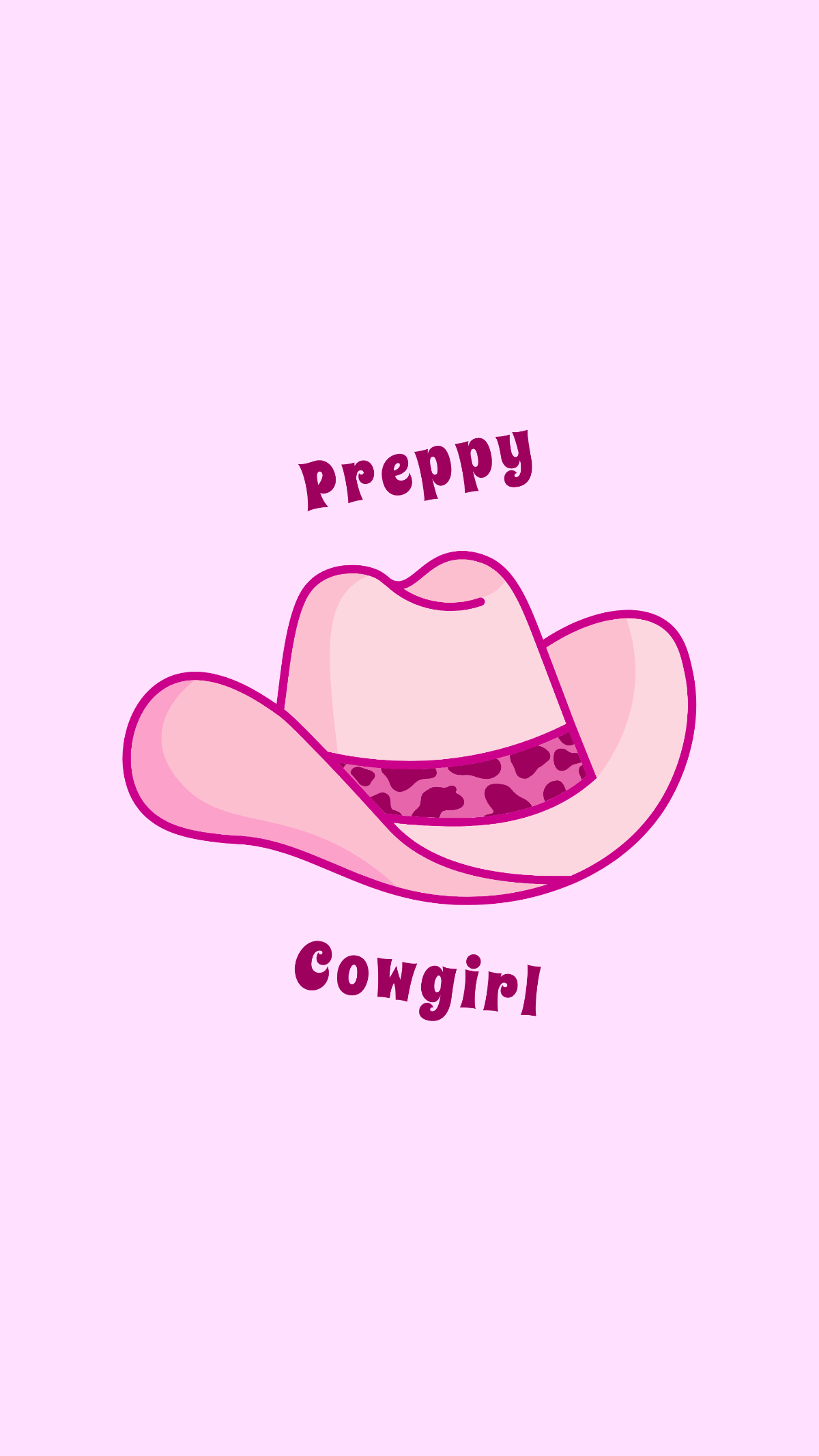 Free Preppy Cowgirl Wallpaper Template