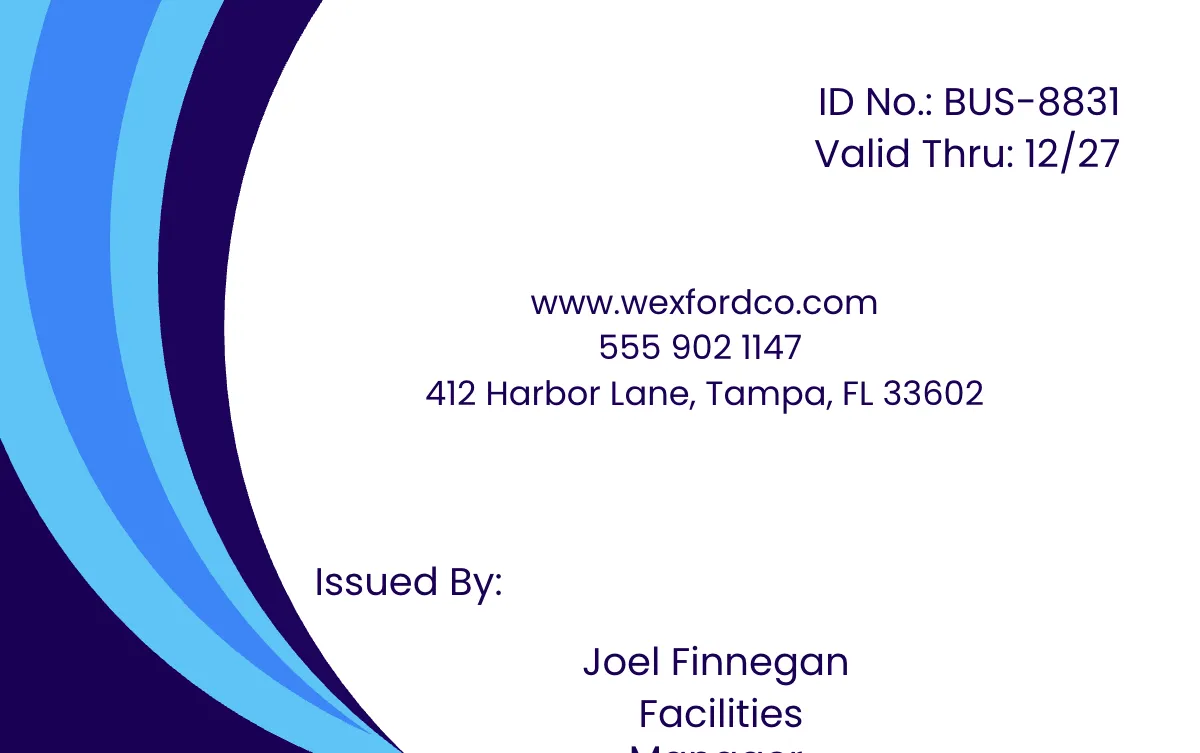 Free Dog ID Card for Business Template to Edit Online