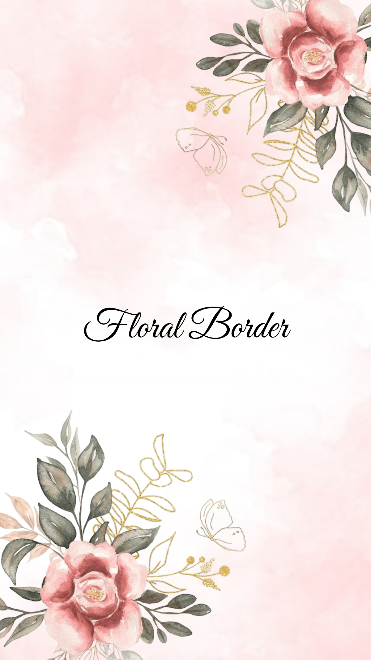 Floral Border Design Floral Border Design