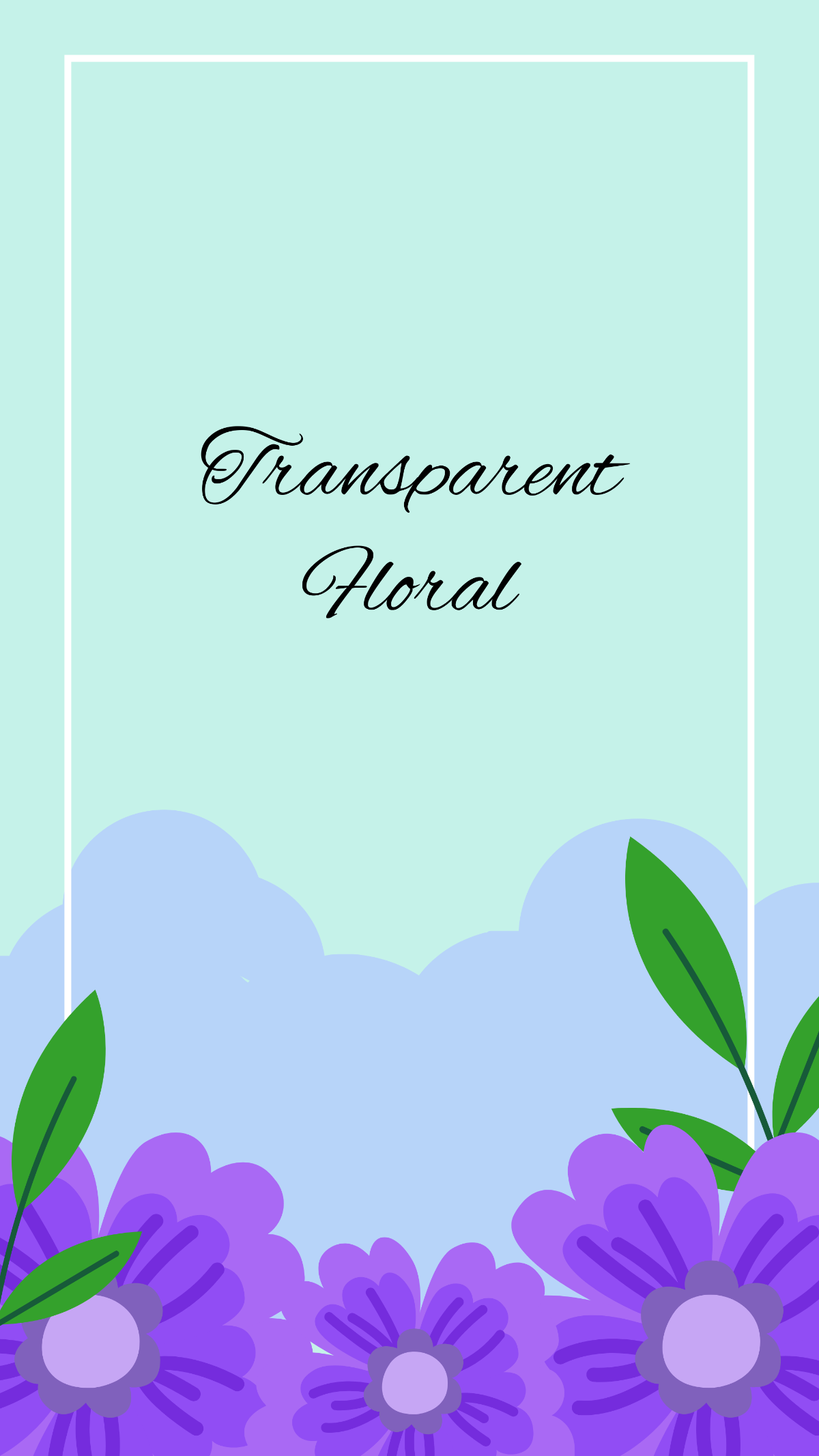 Transparent Floral Border Transparent Floral Border