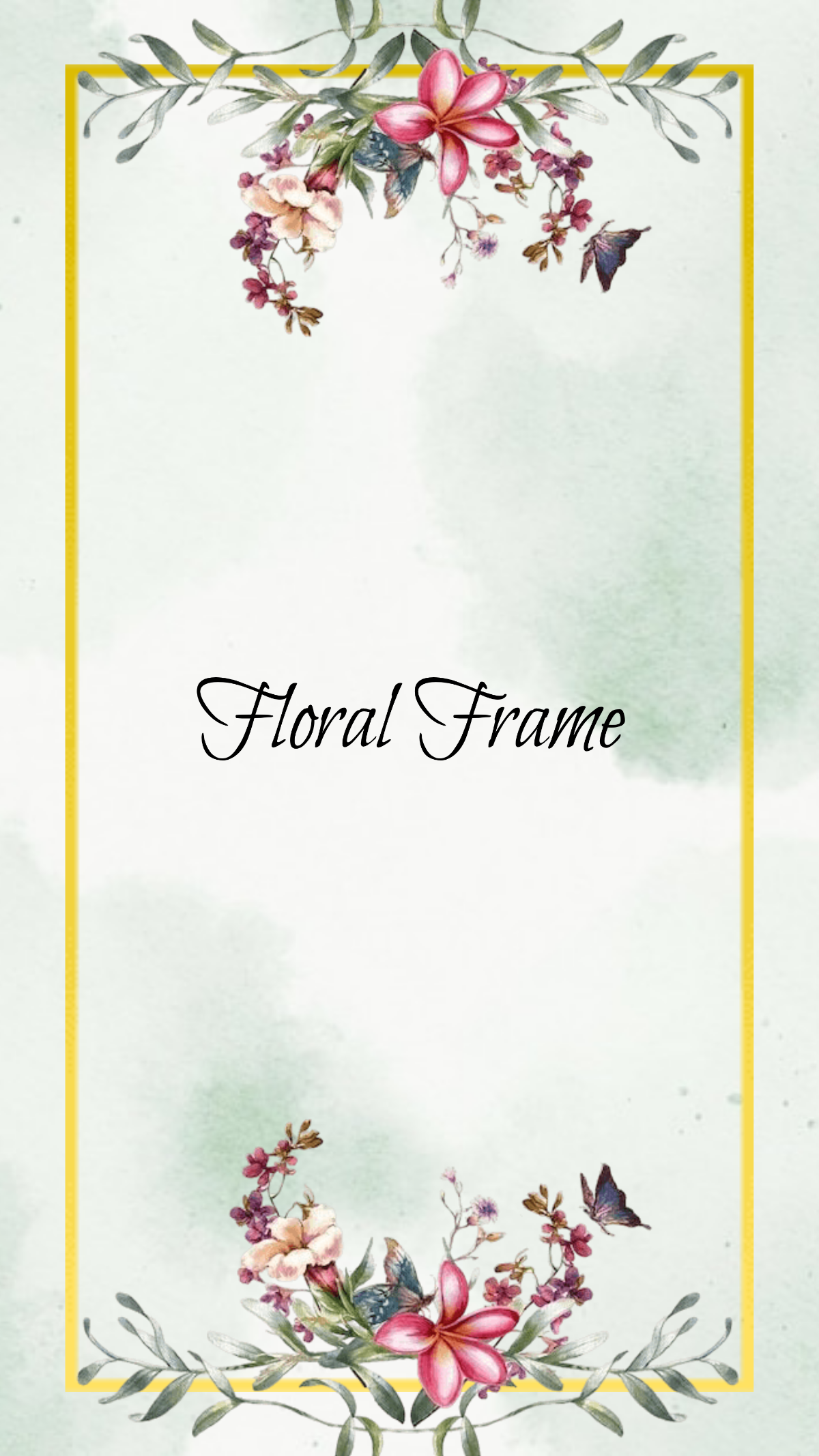 Floral Frame PNG Floral Frame PNG