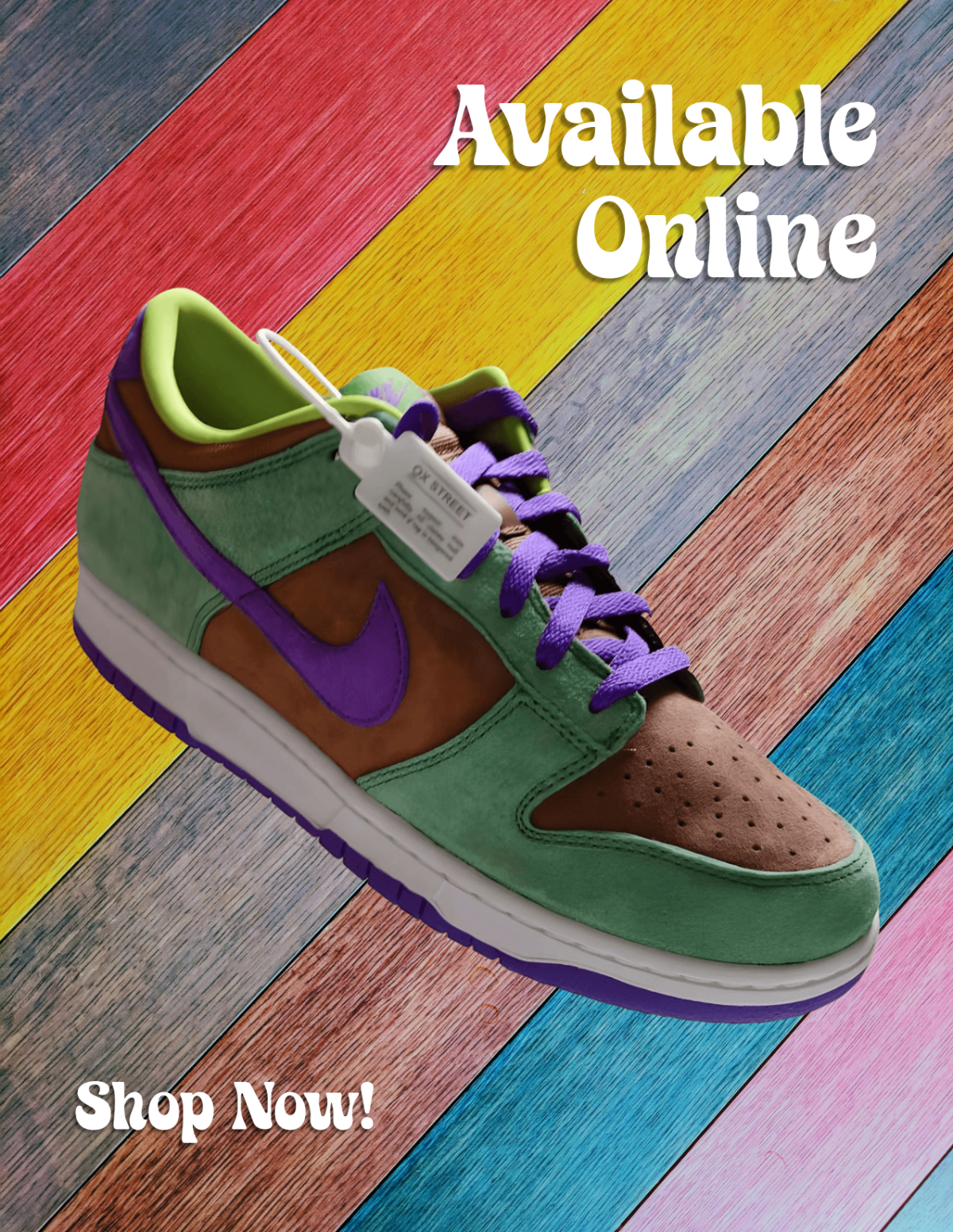 Free Colorful Shiny Wood Photo Template to Edit Online