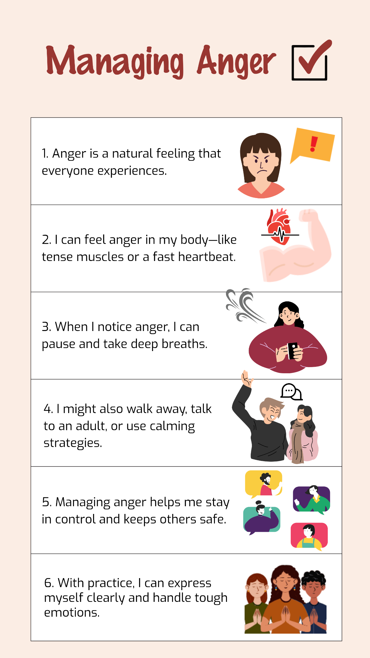 Anger Management Social Story Template