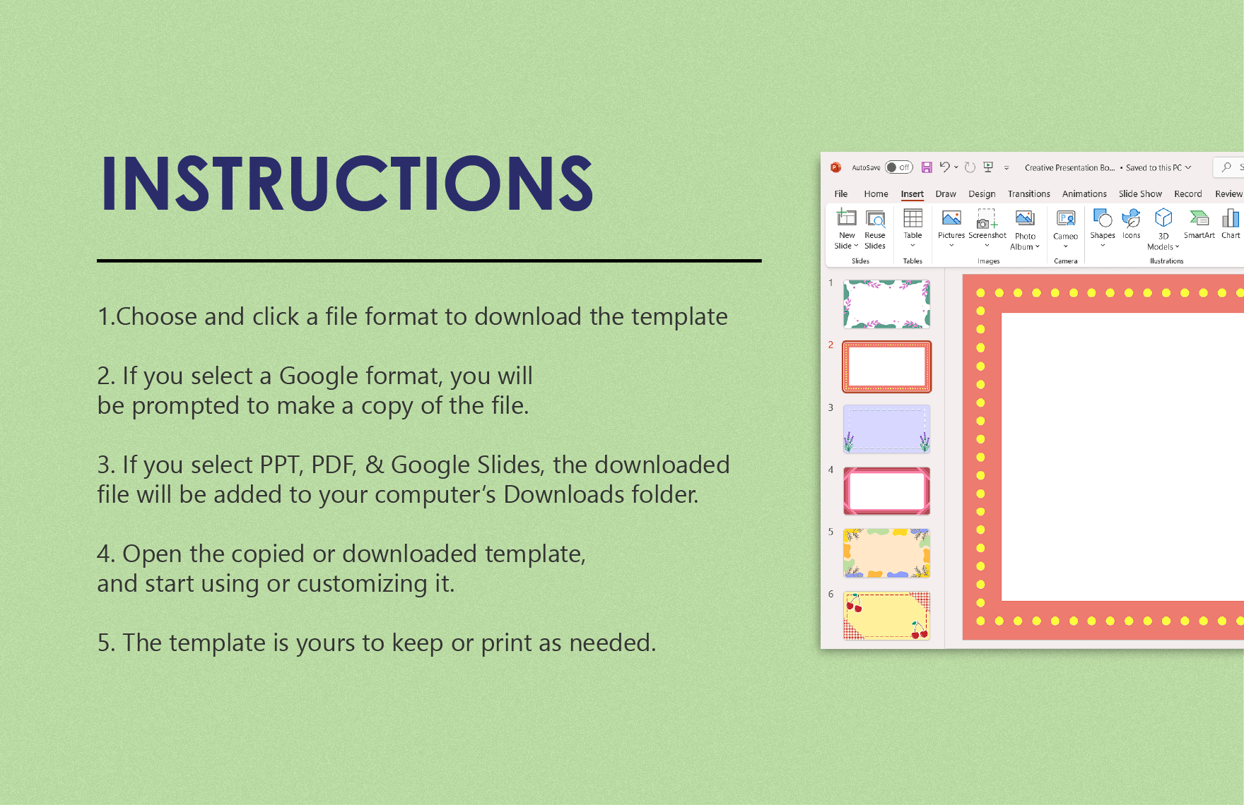 Creative Presentation Border