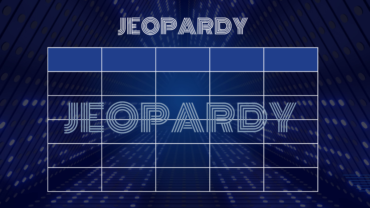 Free Blue Jeopardy Background Template to Edit Online