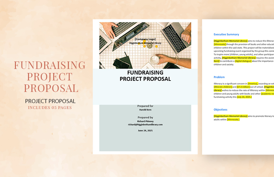 Non Profit Project Proposal Template in Word, Google Docs, Apple Pages