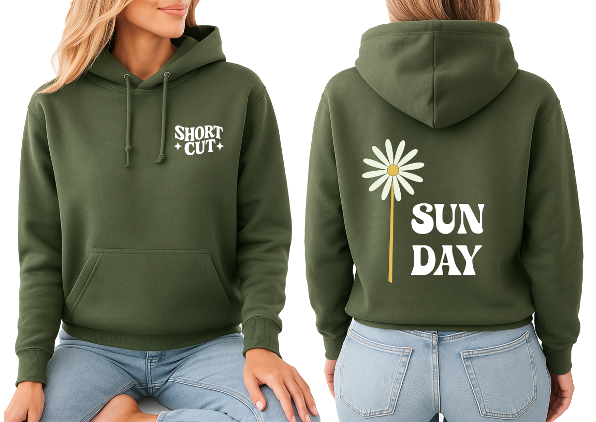 Free Cropped Hoodie Mockup Template