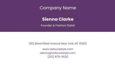 Free Beauty & Fashion Business Card Template to Edit Online