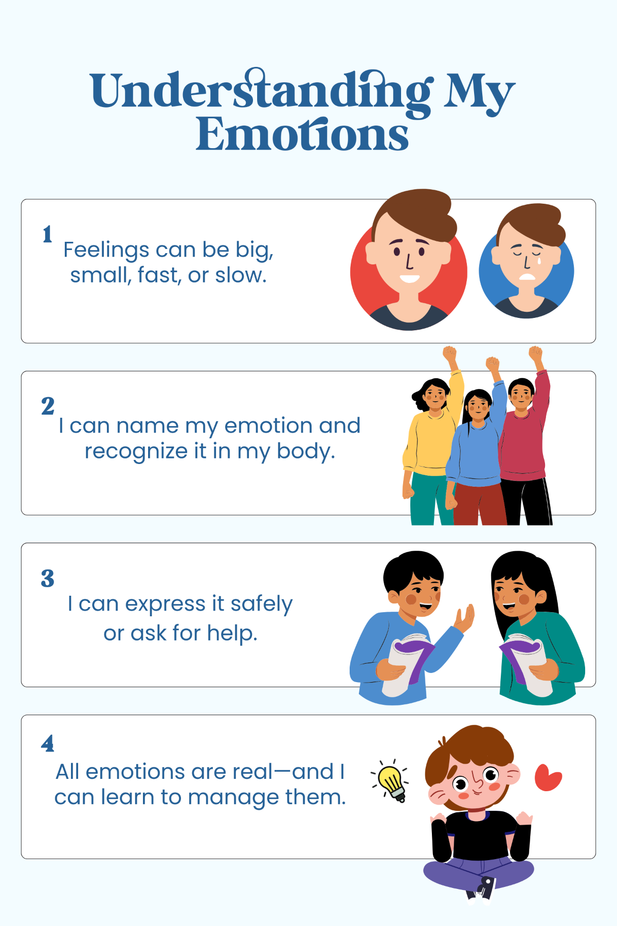 Free Blue Emotions Social Story Template