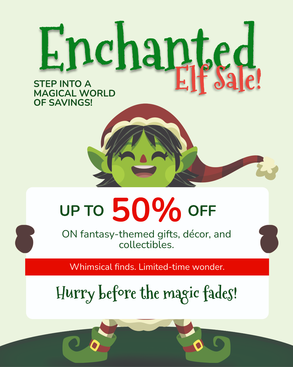 Free Elf Promo Poster Template to Edit Online