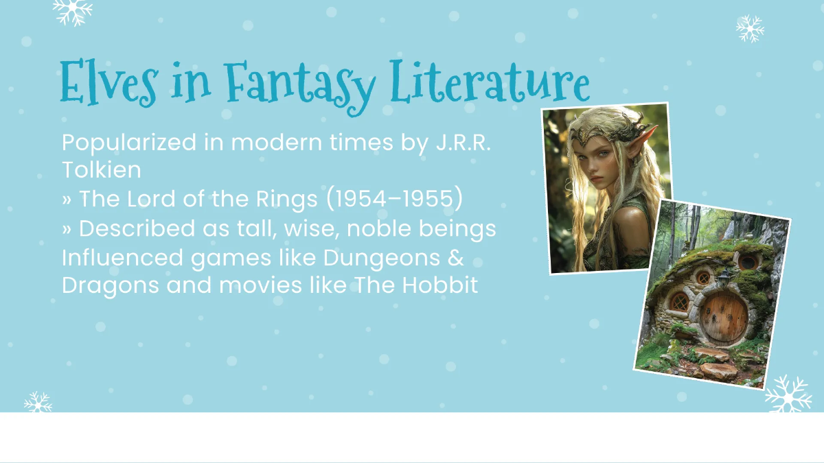 Free Elf Presentation Template to Edit Online