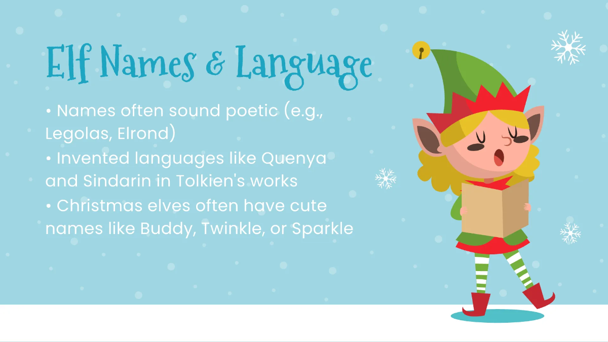 Free Elf Presentation Template to Edit Online