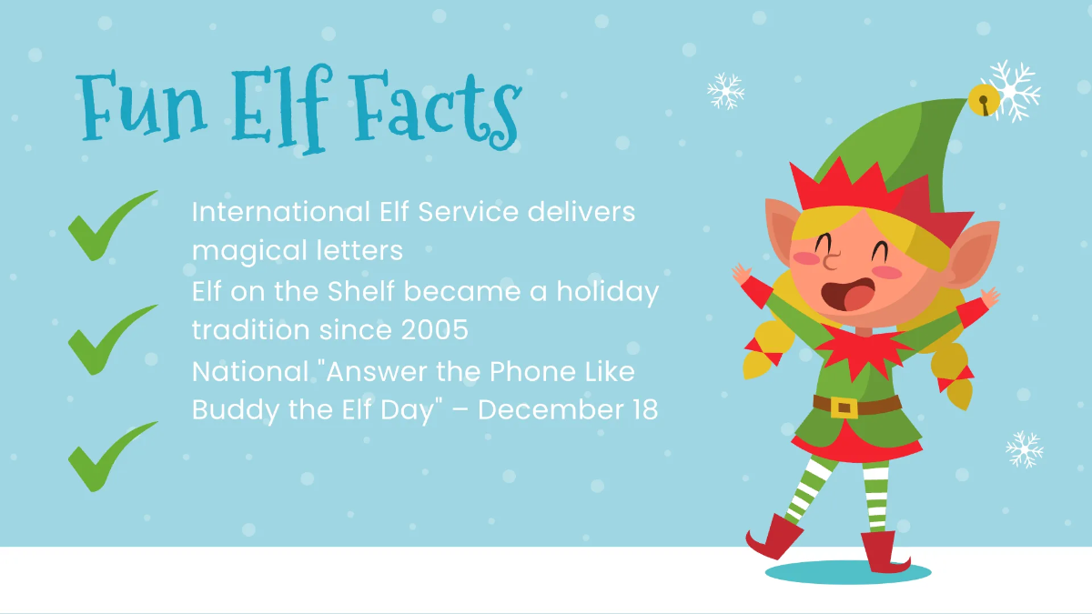 Free Elf Presentation Template to Edit Online
