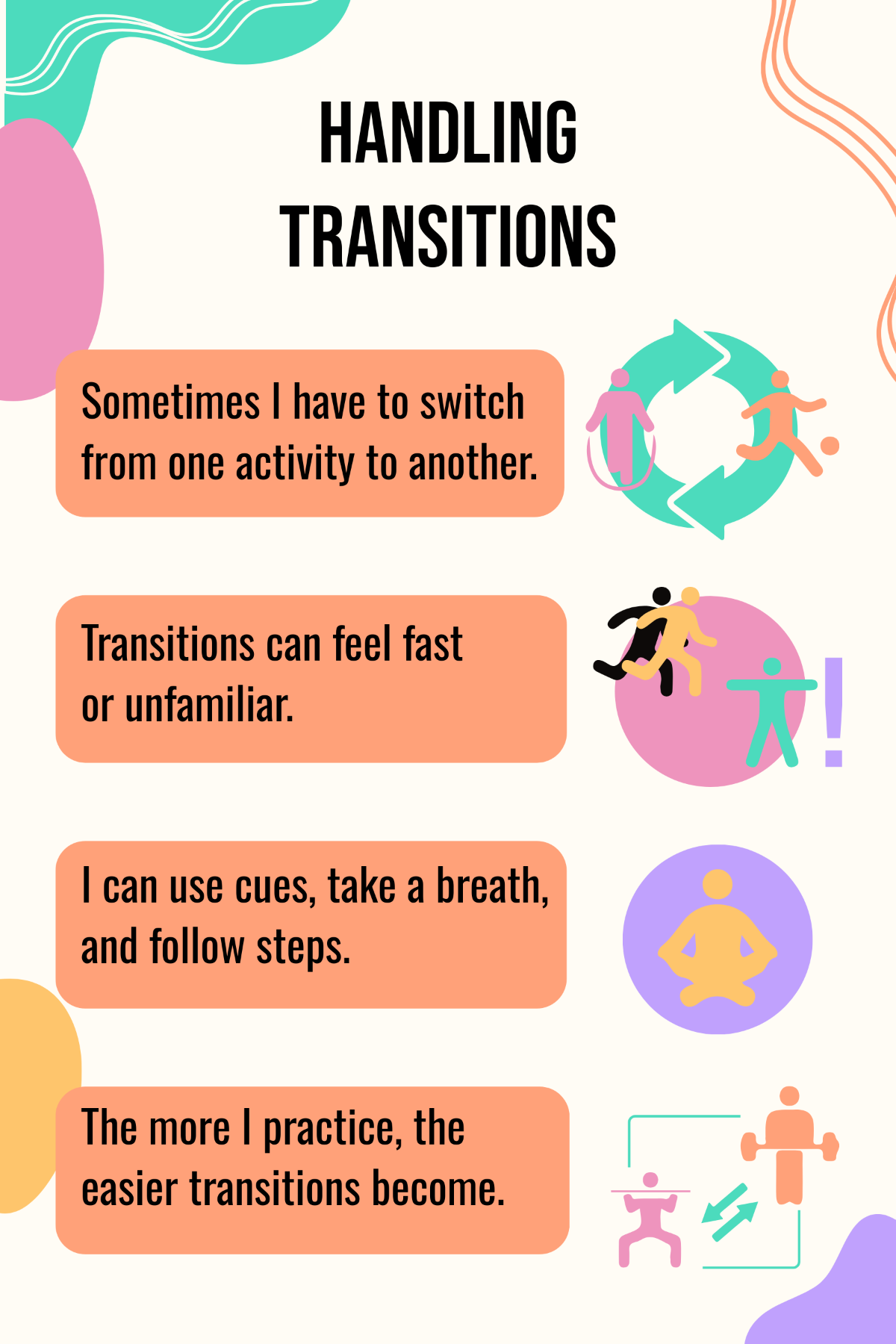 Social Story Transitions Template