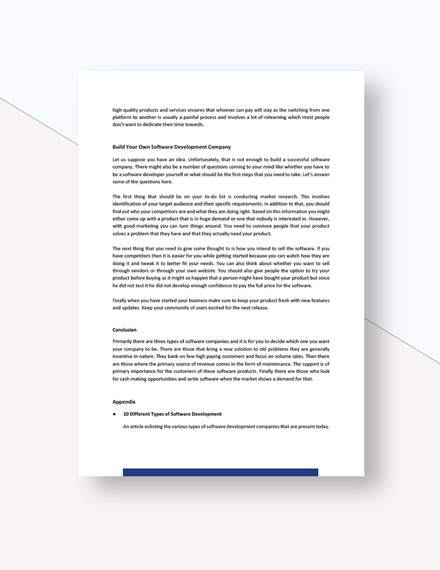 Parts of software development picture