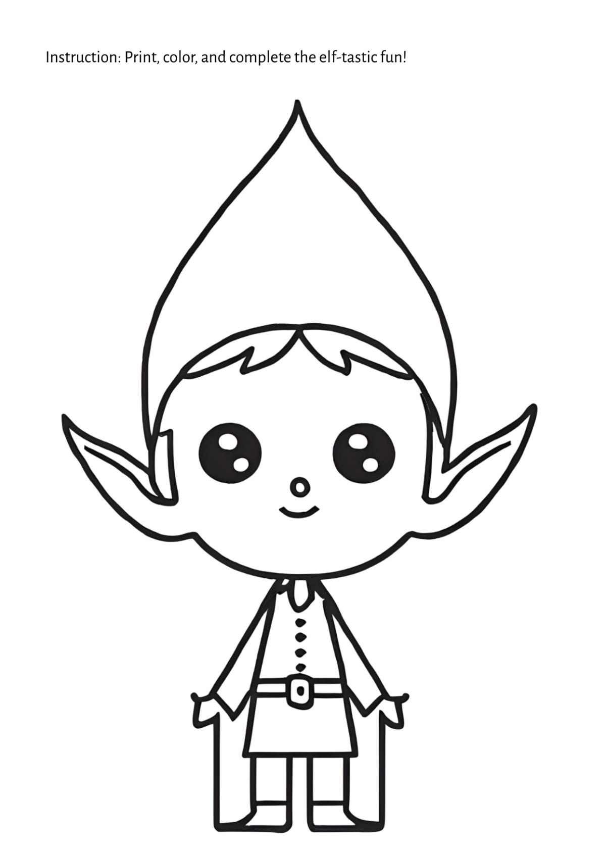 Free Printable Elf Worksheet Template to Edit Online