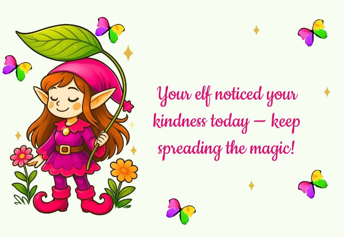 Free Colorful Elf Note for Classroom Template to Edit Online