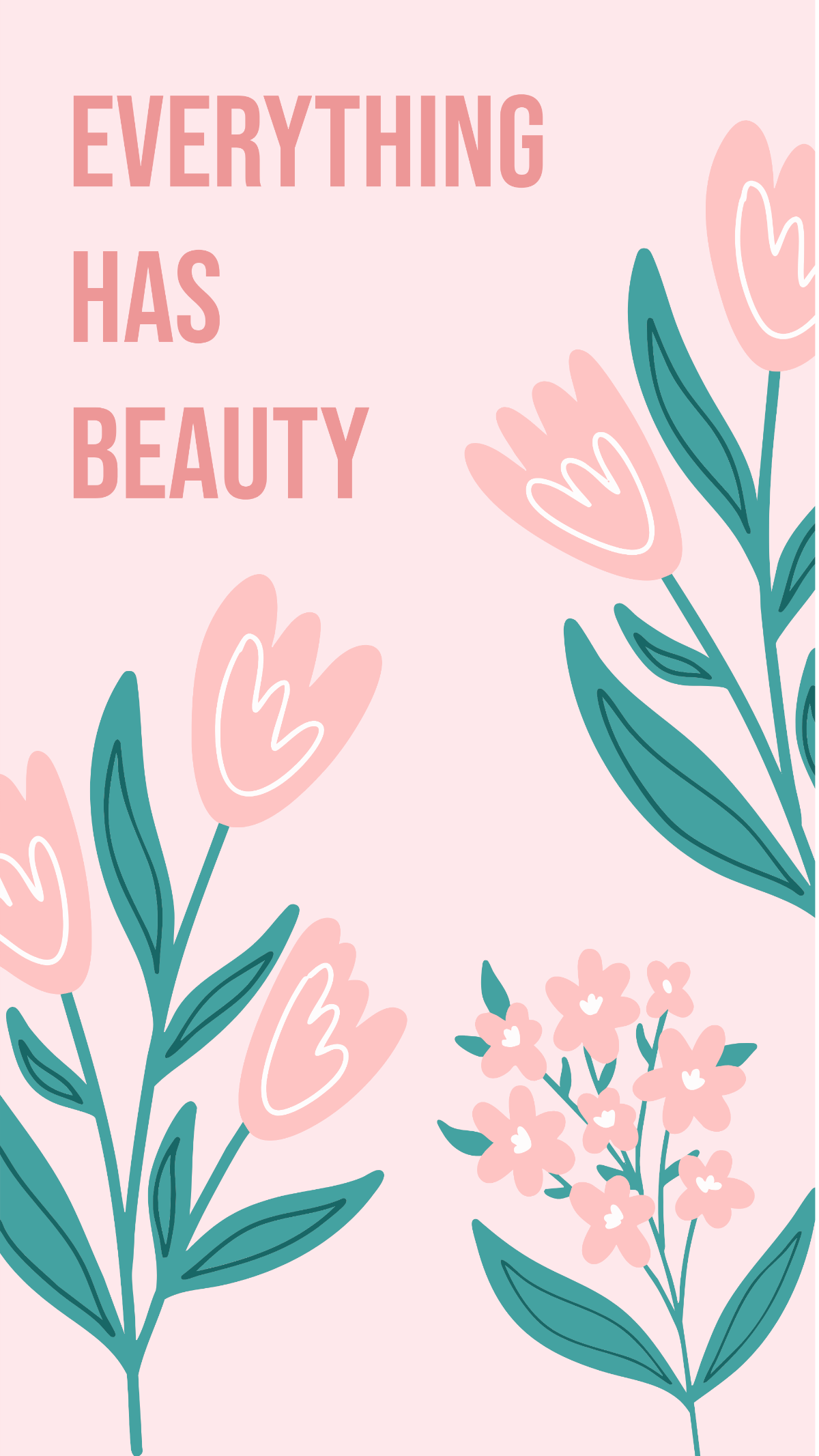 Free Modern Floral Wallpaper Template