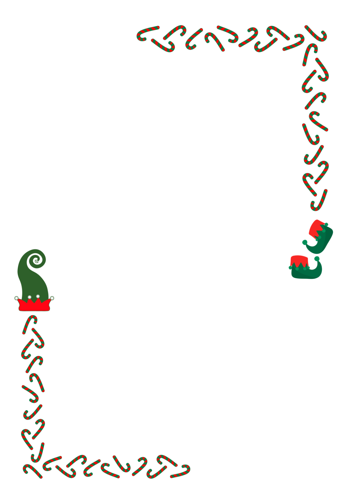 Free Elf Border Template to Edit Online