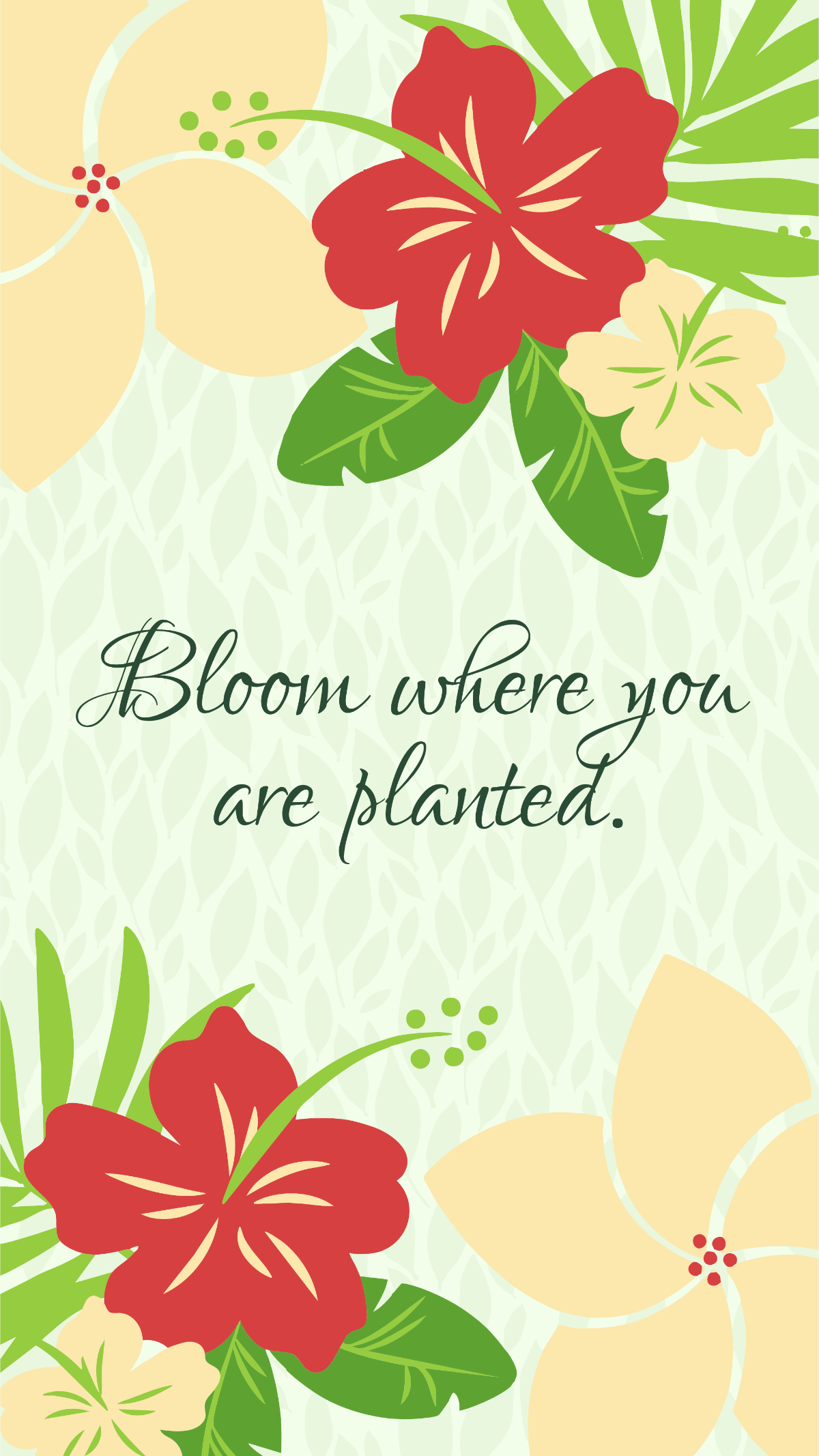 Free Botanical Floral Wallpaper to Edit Online