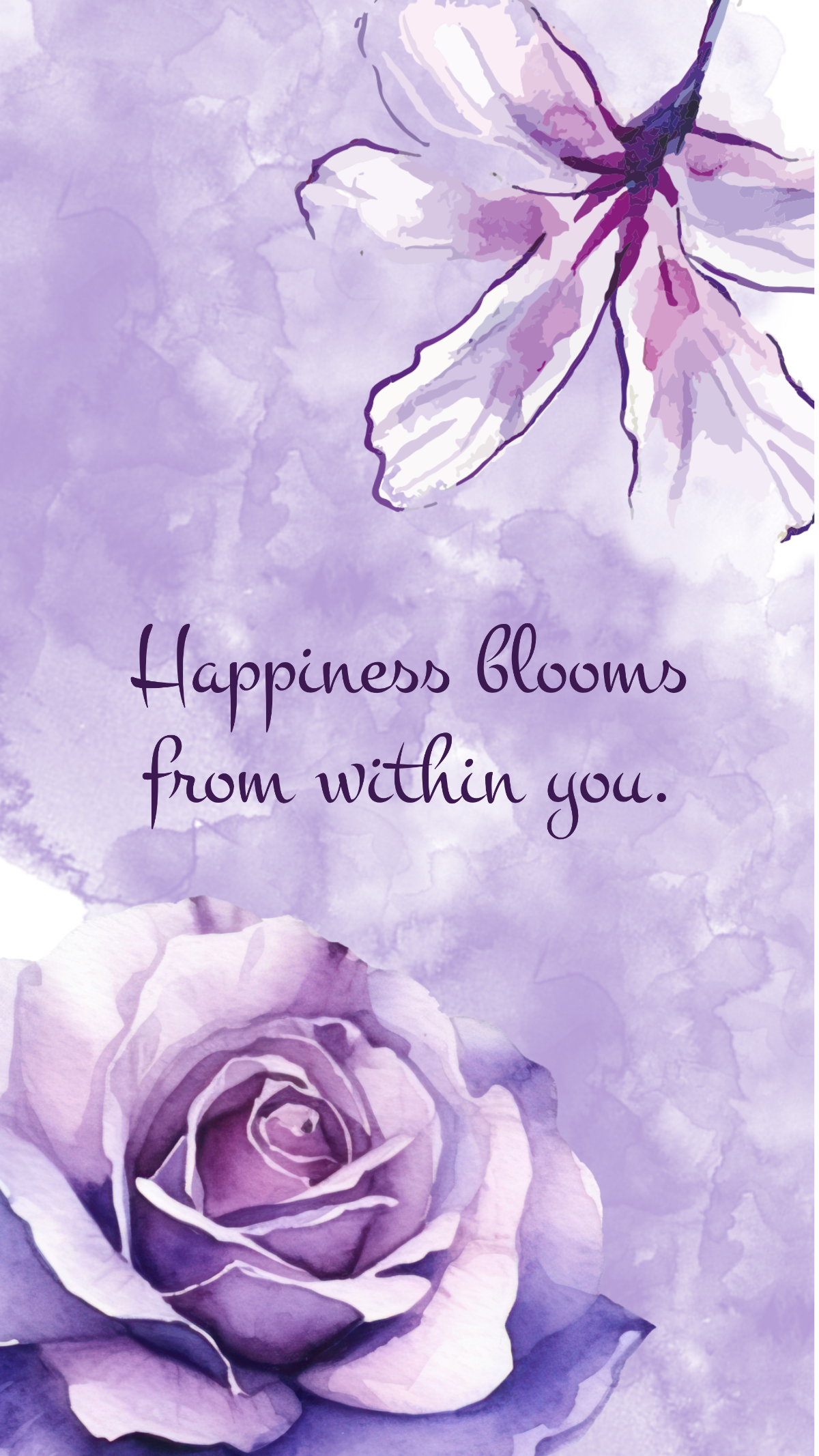 Free Watercolor Floral Wallpaper to Edit Online