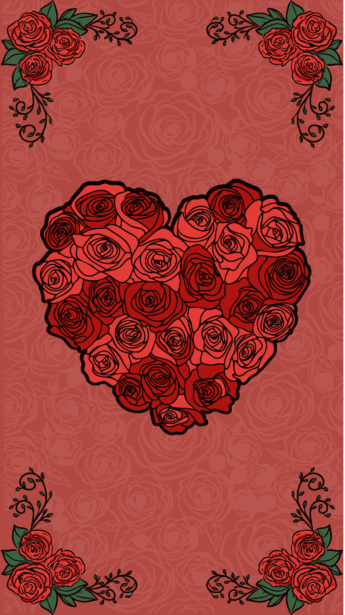 Free Romantic Floral Wallpaper to Edit Online