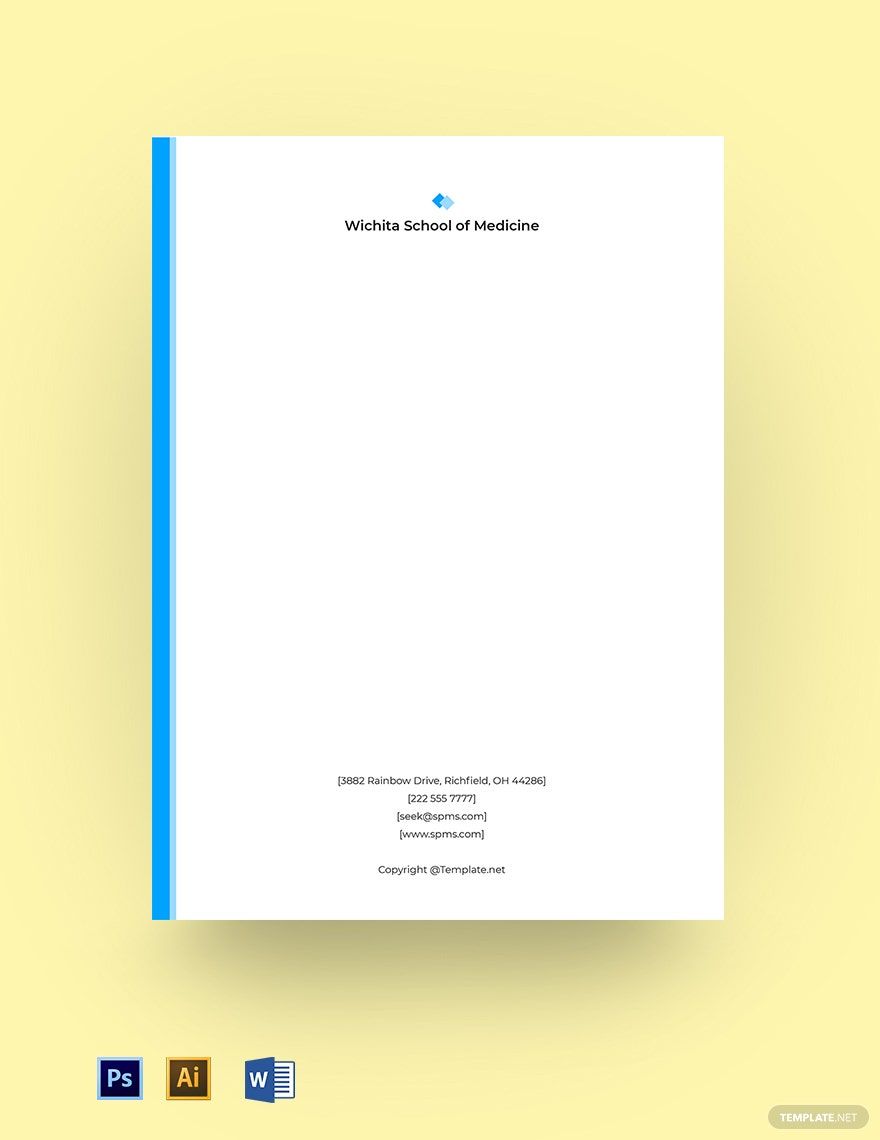 FREE School Letterhead Template Download In Word Google Docs Illustrator Photoshop Apple 