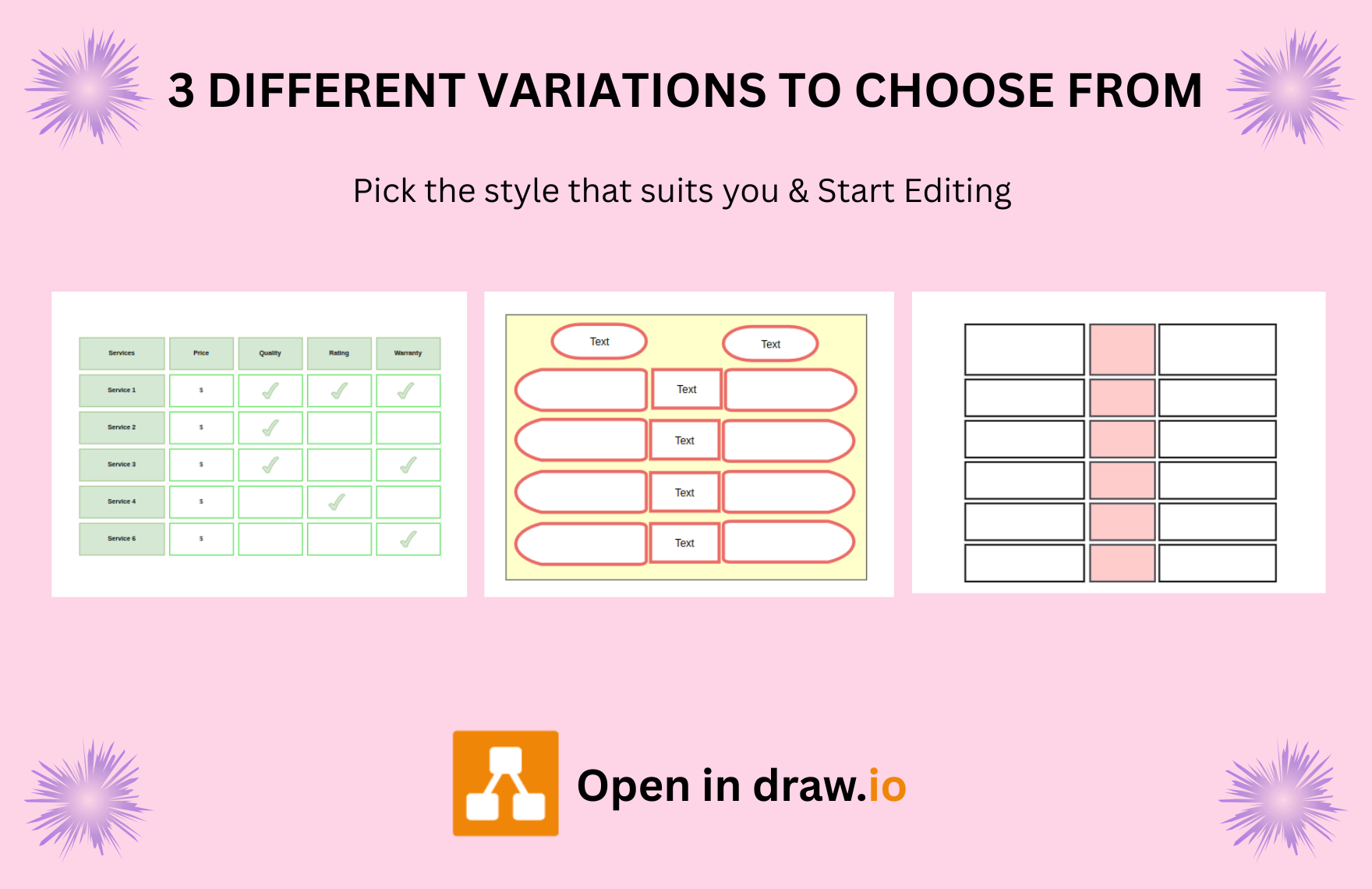 Free Comparison Chart Template