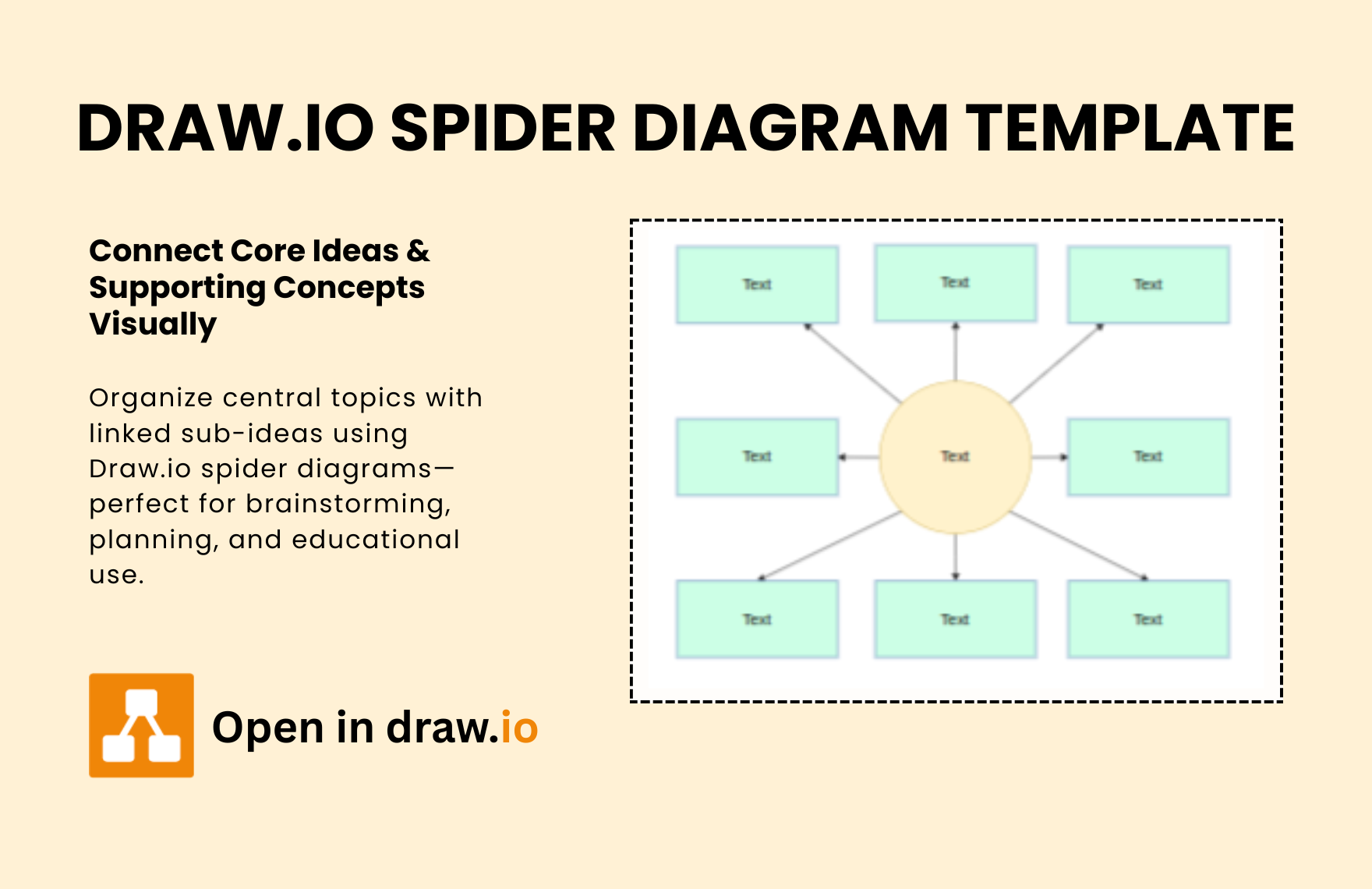 Free Spider Diagram Template