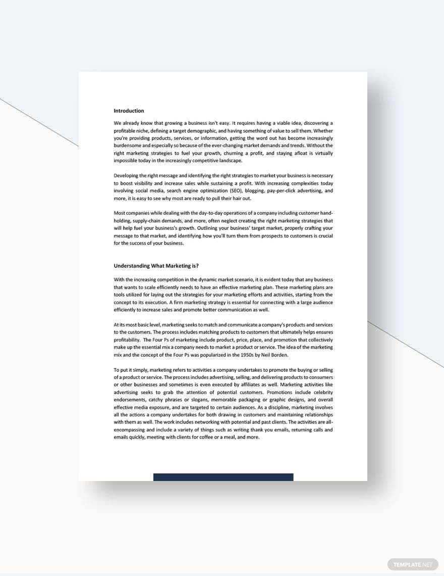 Research Proposal White Paper Template in Word, Google Docs 