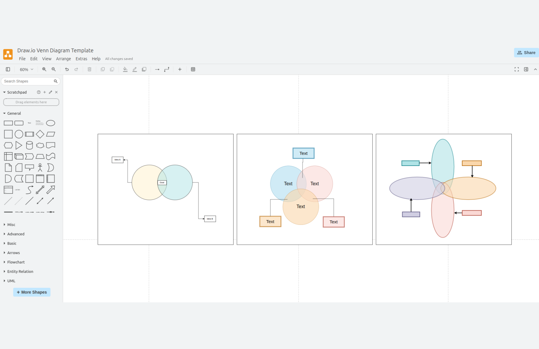 Free Venn Diagram Template