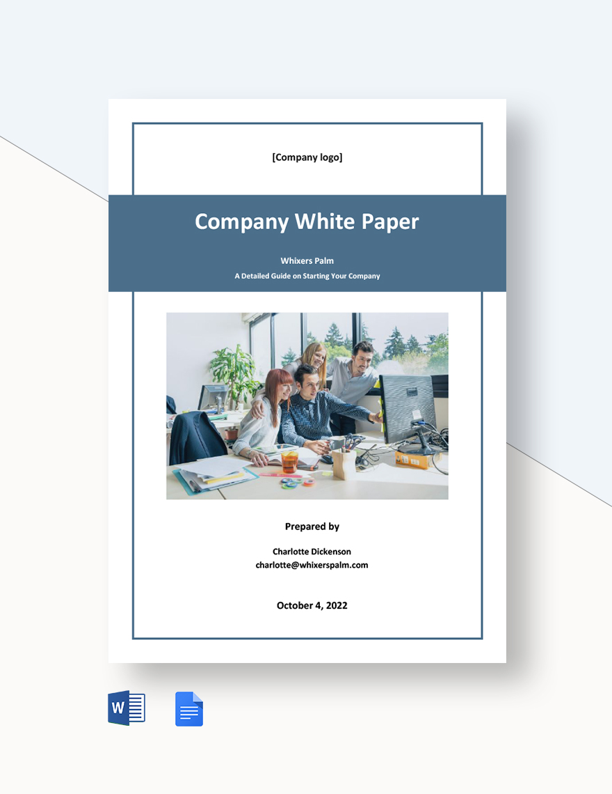 Sample Company White Paper Template