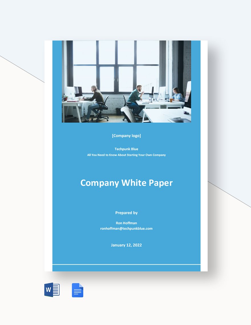 Simple Company White Paper Template