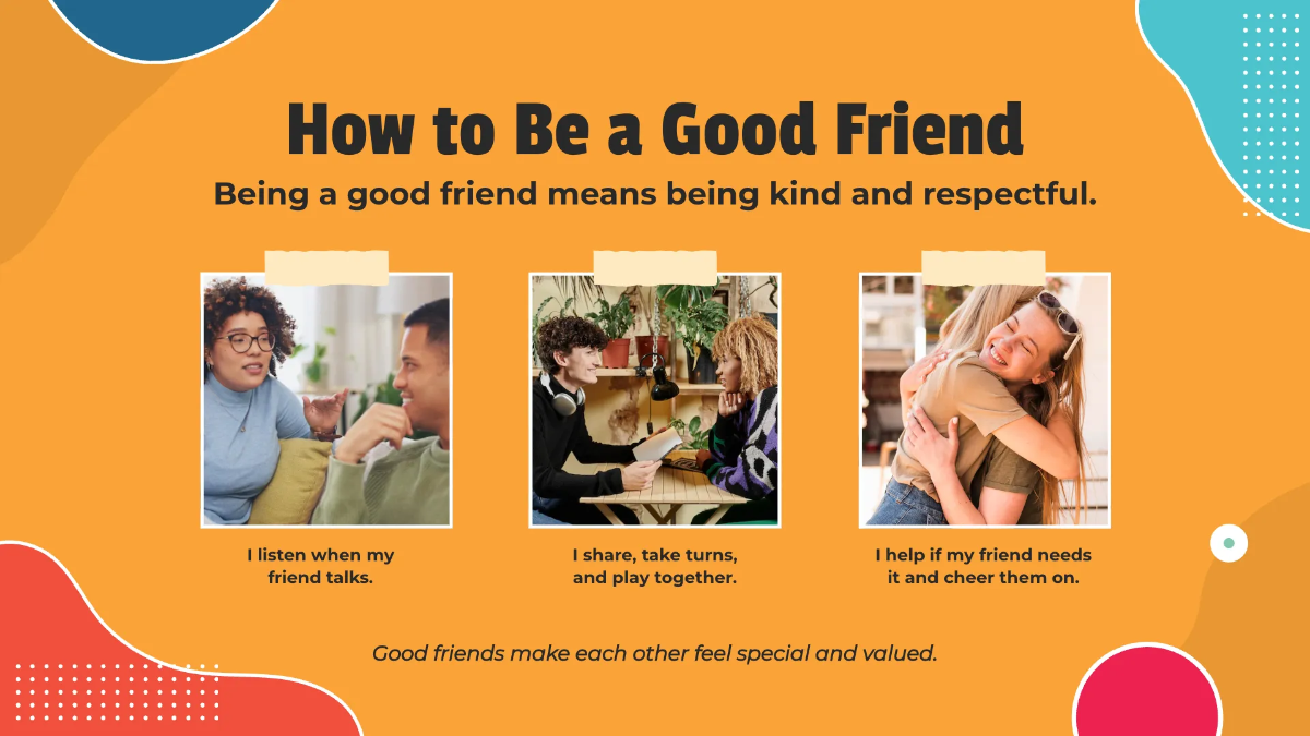 Free Social Story Presentation Template to Edit Online