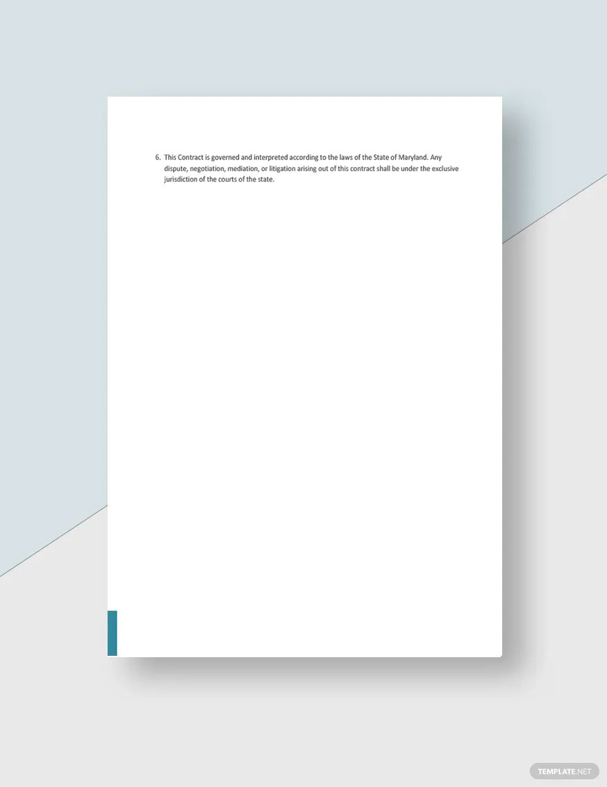 Editable Business Contract for Advertising Agency Template