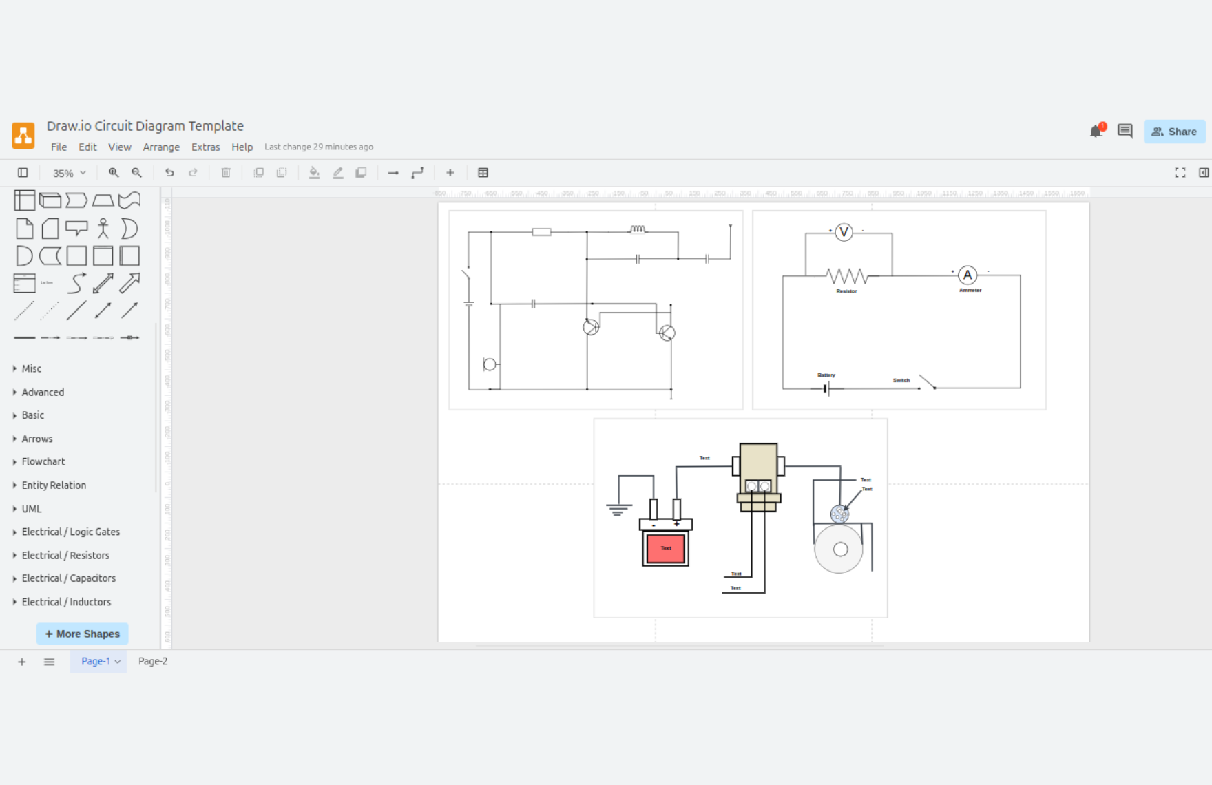 Free Circuit Diagram Template