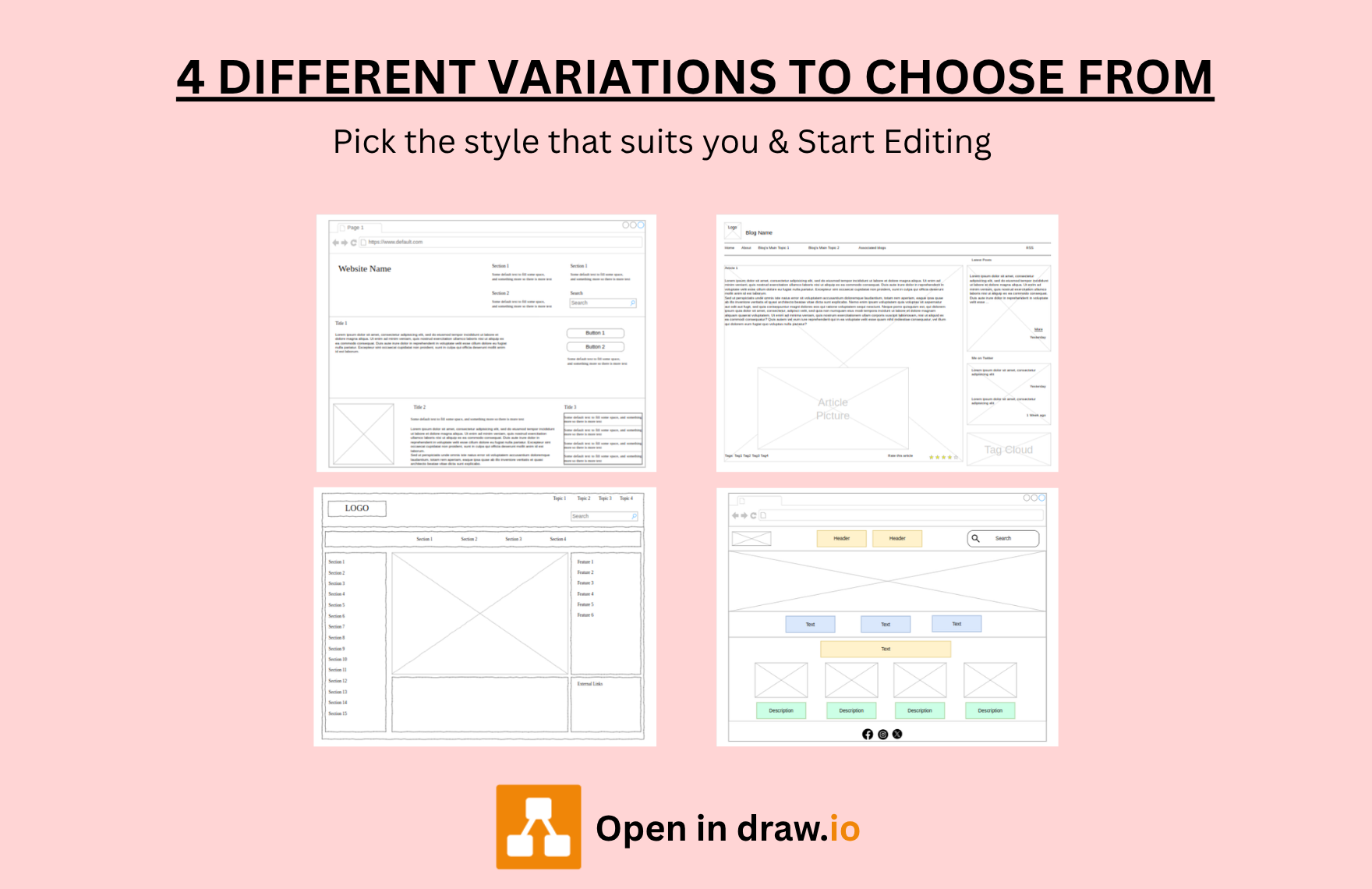Free Wireframe Template Free Wireframe Template