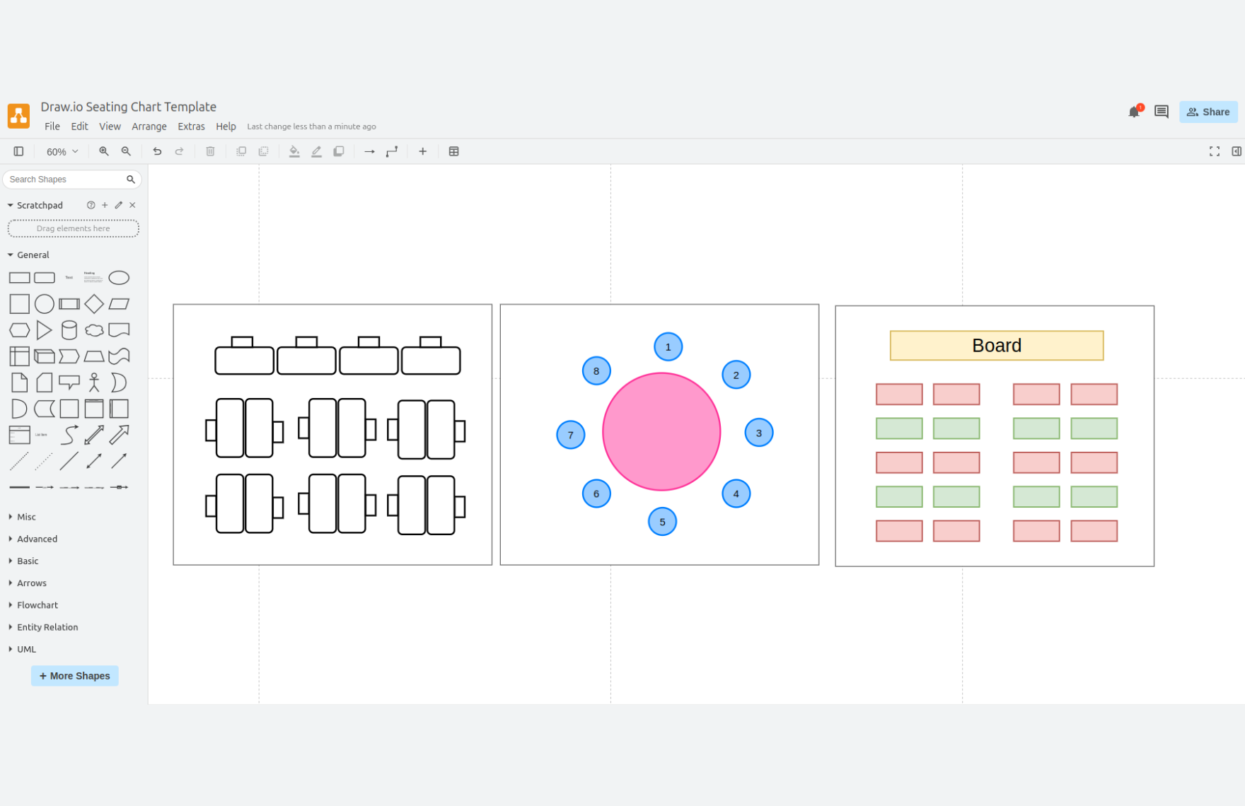 Free Seating Chart Template