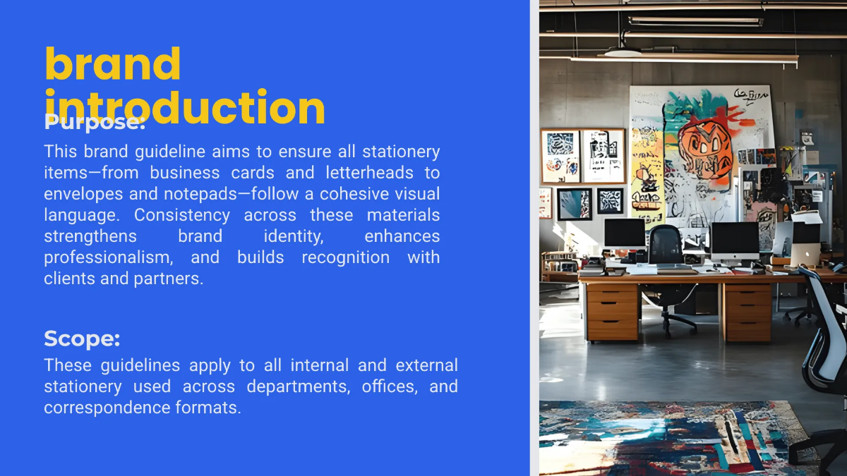 Free Brand Guidelines for Stationery Template to Edit Online