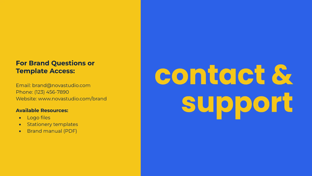 Free Brand Guidelines for Stationery Template to Edit Online