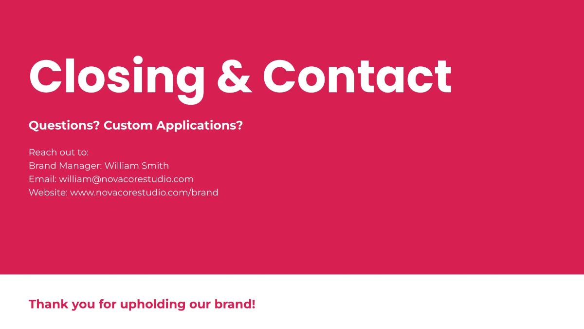 Free Visual Brand Guidelines Template to Edit Online