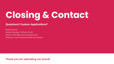 Free Visual Brand Guidelines Template to Edit Online