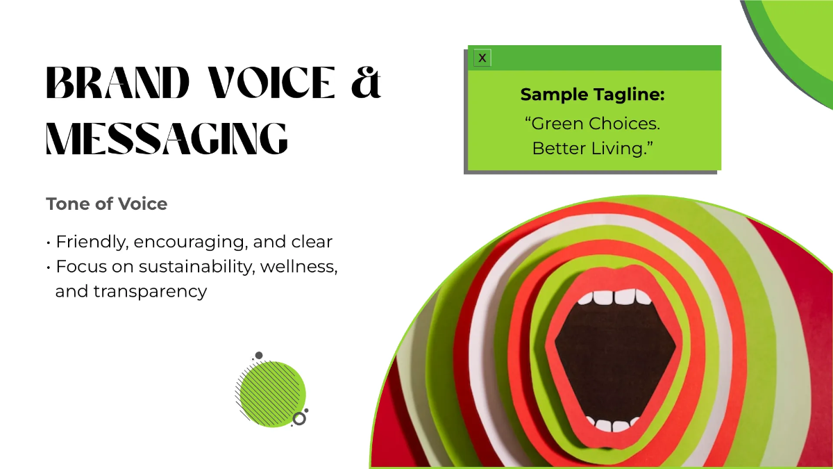 Free White and Green Brand Identity Guidelines Template to Edit Online