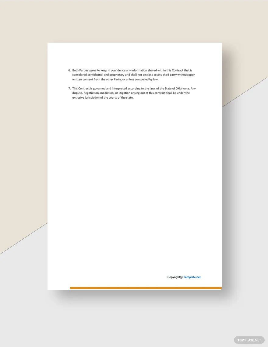 Simple Advertising Agency Contract Template