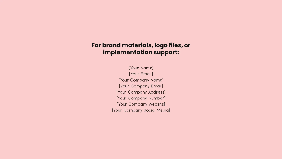 Free Blank Restaurant Brand Guidelines Template to Edit Online