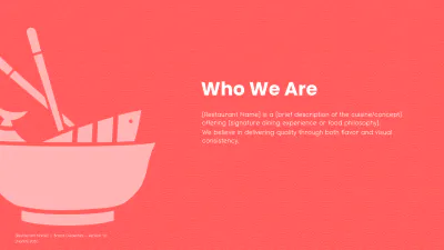 Free Blank Restaurant Brand Guidelines Template to Edit Online